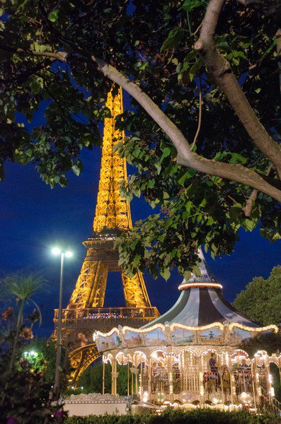 Eiffel Tower and Carousel