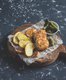 Frikadeller with potatoes and pickles
