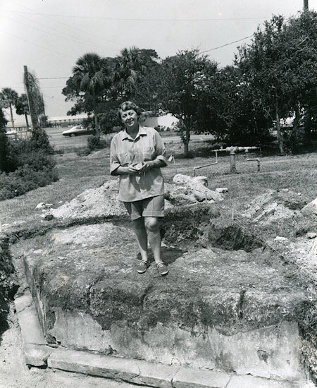 Eugenia Price at SSI Lighthouse Dig Site