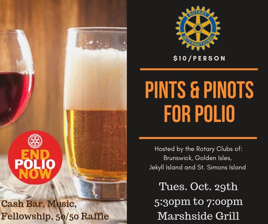 Pints and Pinot for Polio Rotary Benefit