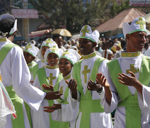 Priests in procession