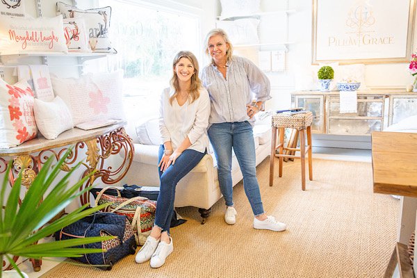 Heather Burrell and owner, Julie Rowland make up the community-minded PillowGrace team.