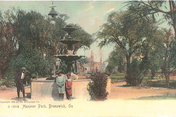 Hanover Square Original Fountain circa 1900