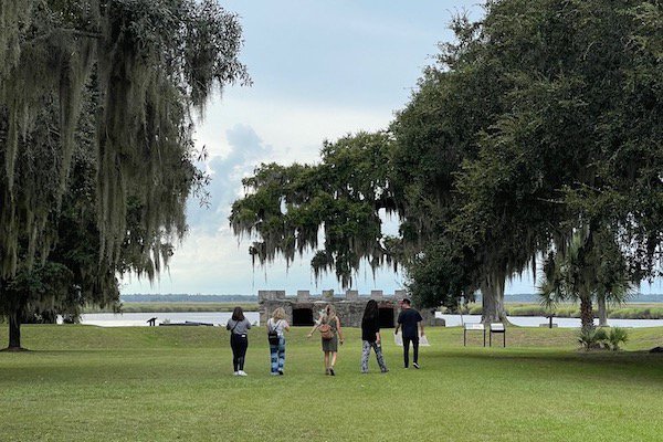 Visitors at Fort Frederica