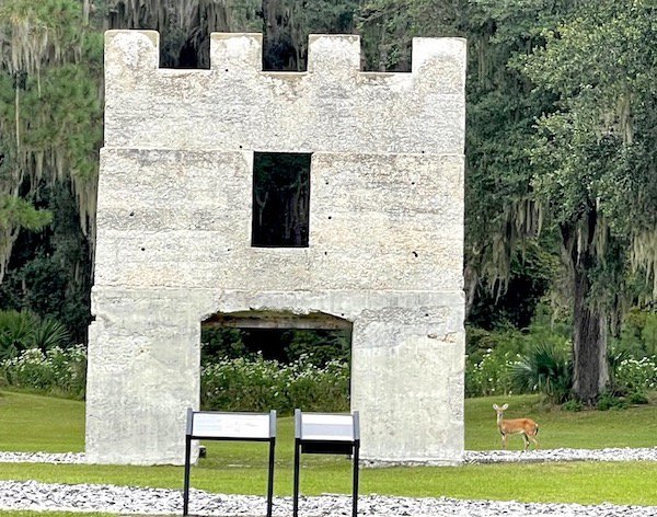 Ruins and Deer at Fort Frederica