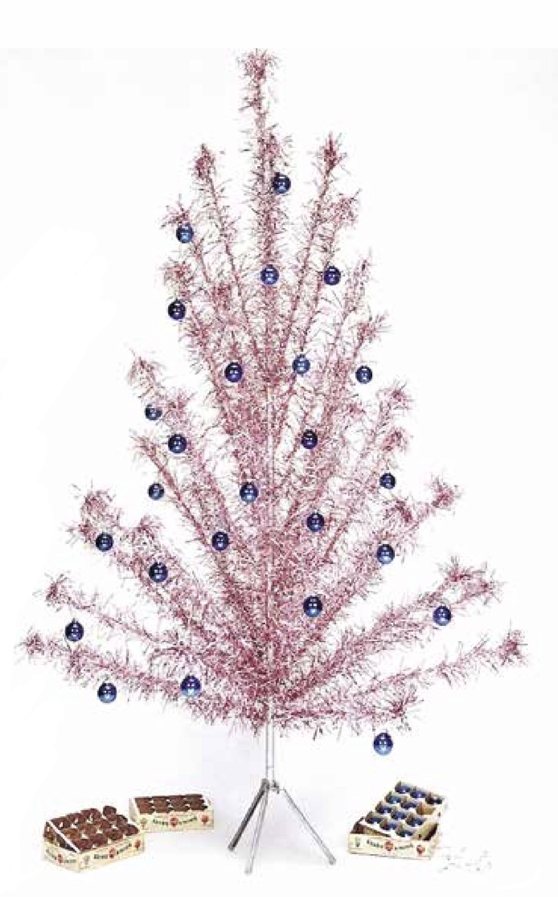 Providence Pink Champagne Christmas Leaves Pick, 30