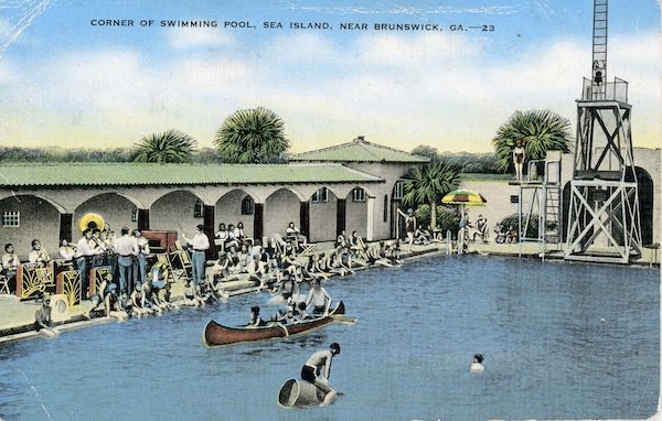 Vintage Post Card of Sea Island