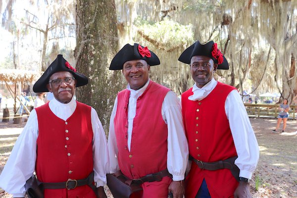 Historic reenactors from Fort Mose Historic Society