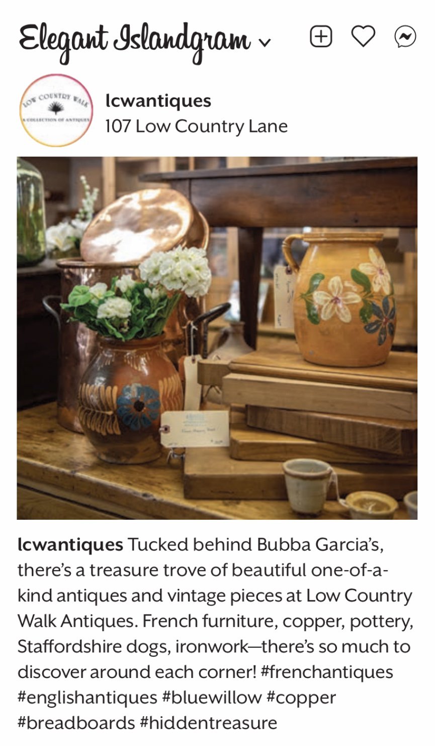 Low Country Walk Antiques Insta