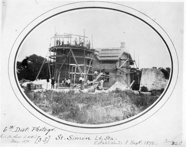 Building of the St. Simons Lighthouse 1871