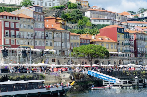 Porto's busy waterfront district.
