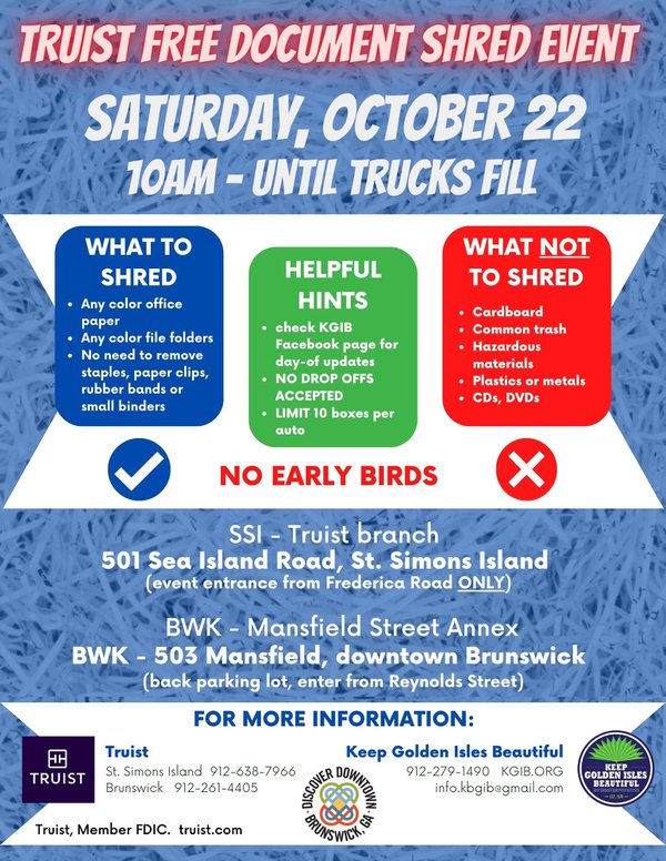 Truist Shred Event Flyer 2022