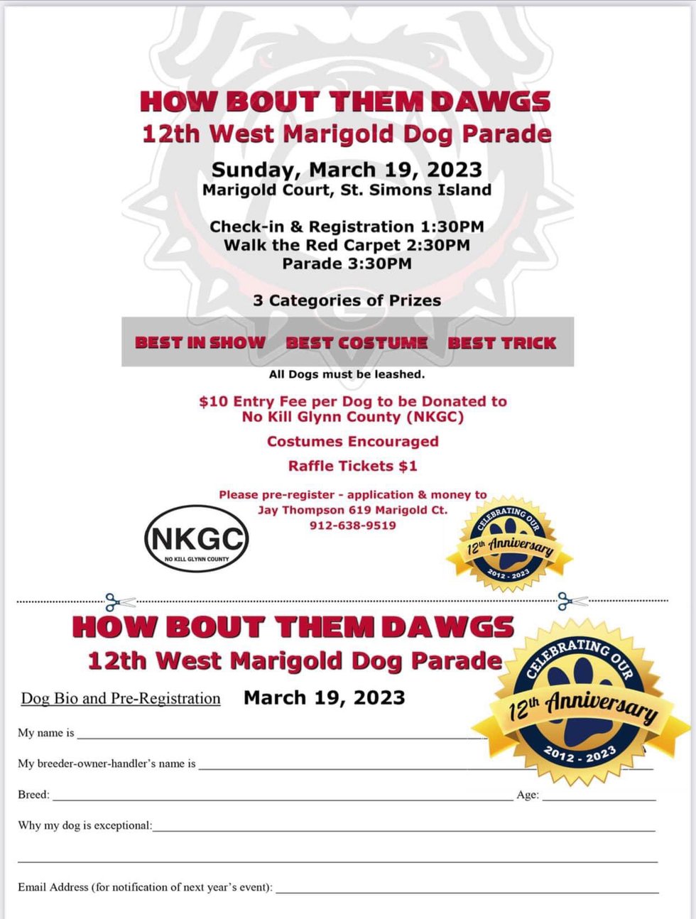 12th annual West Magnolia Dog Parade