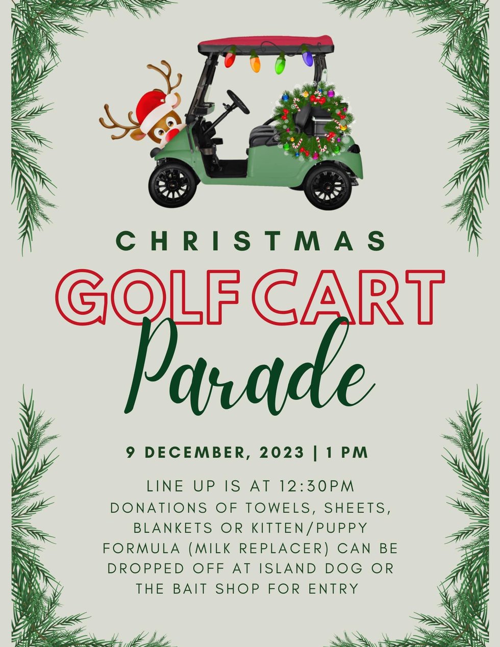 Christmas Golf Cart Parade SSI 2023