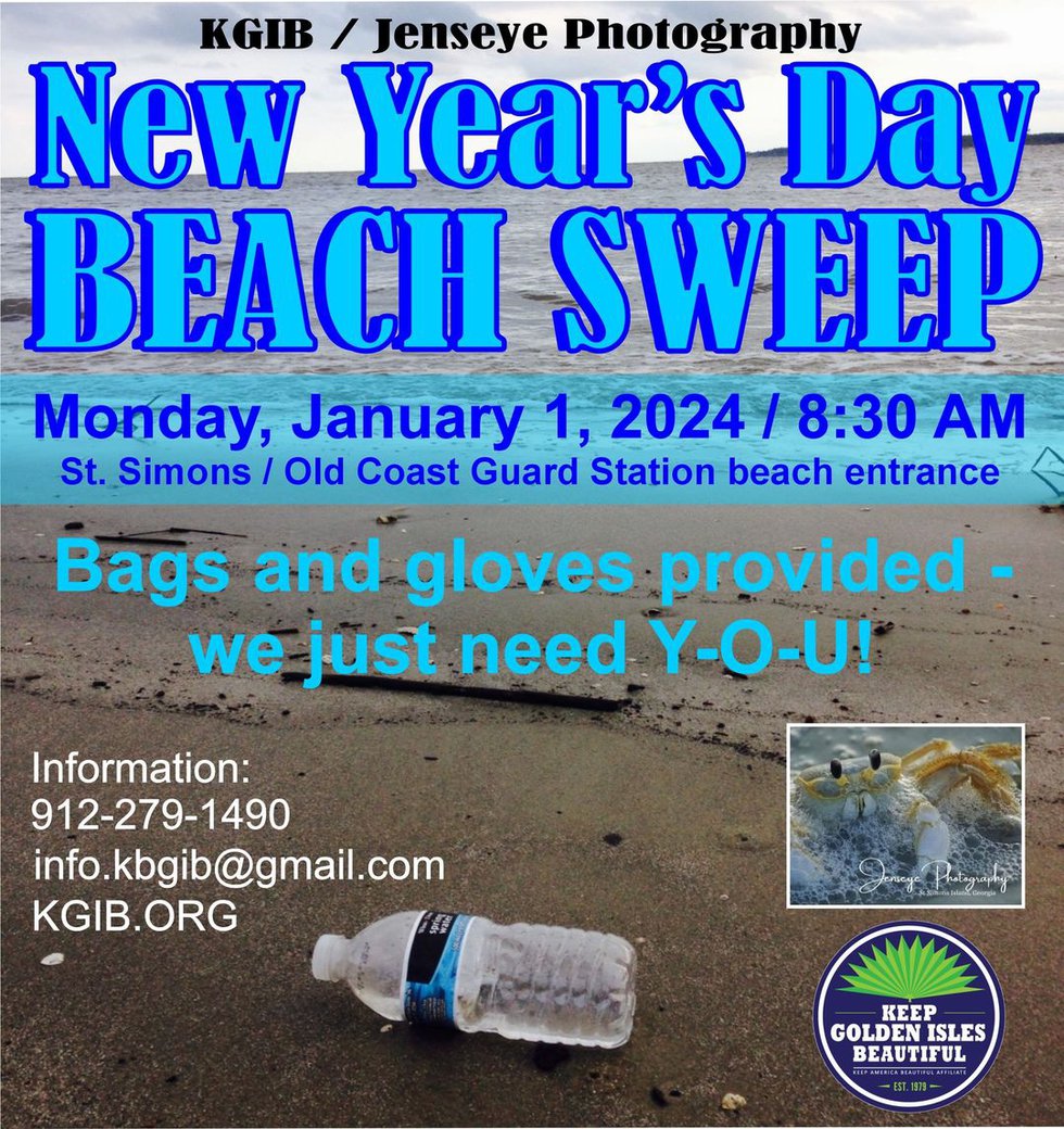 KGIB New Years Beach Sweep 2024