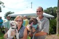 Shirley and Robert Haas with Rocky and Hershey