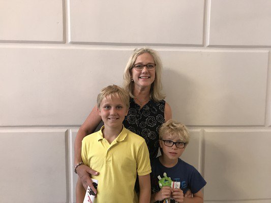 Paige Peck with her sons