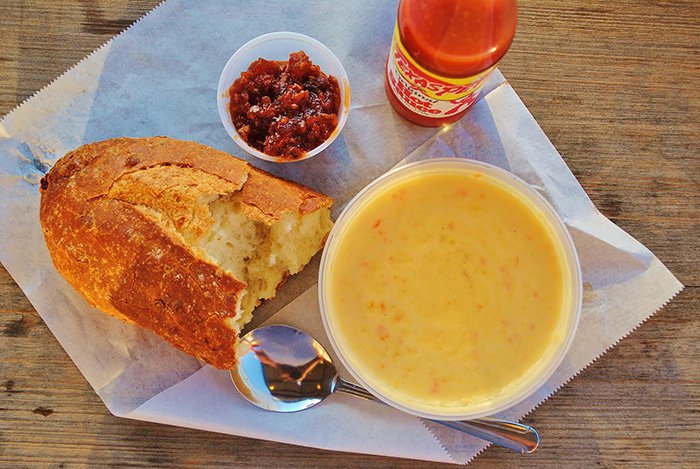 SSBQ PBR Beer Cheese Soup