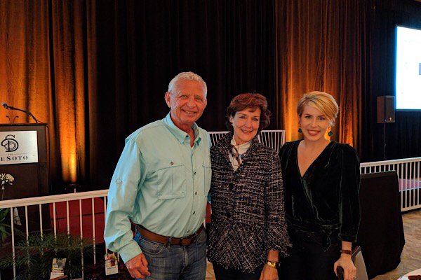 Bert and Gail Flexer with Erin Napier, of the popular HGTV series “Home Grown”