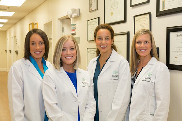Atlantic Shore Dermatology Team: Rachel Hawkins Duncan, PA-C; Lindsey Gross Jones, PA-C; Ashley Cavalier, M.D.; Hannah Davis, NP-C