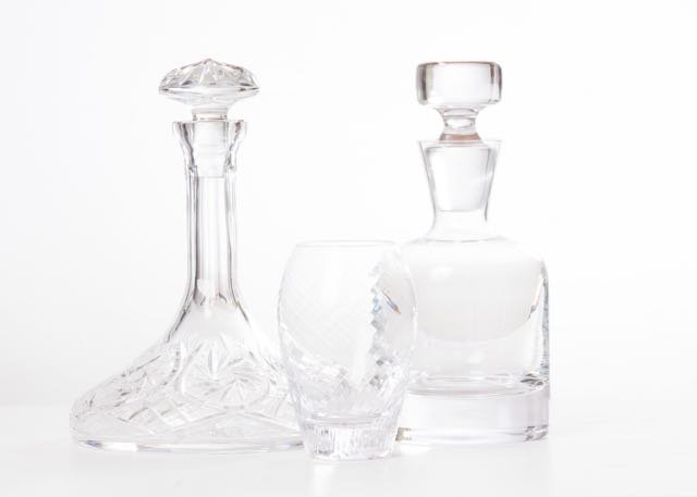 A well-hydrated guest is a happy guest. Vintage carafes from B&amp;B Design and Consign deliver sustenance with style.